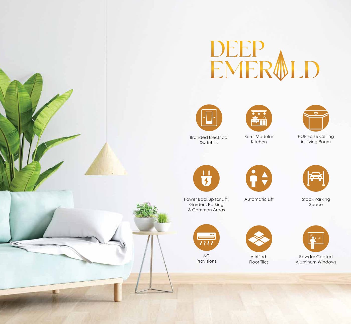 Deep Emerald home features