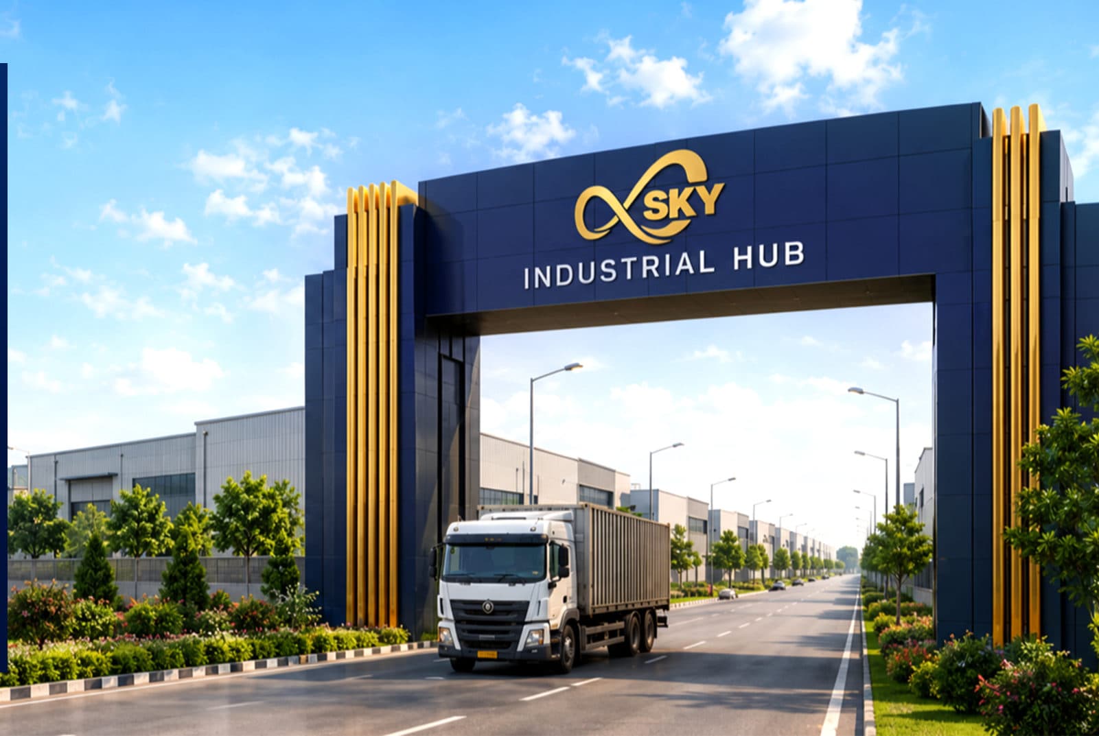 Sky Industrial Hub entrance gate
